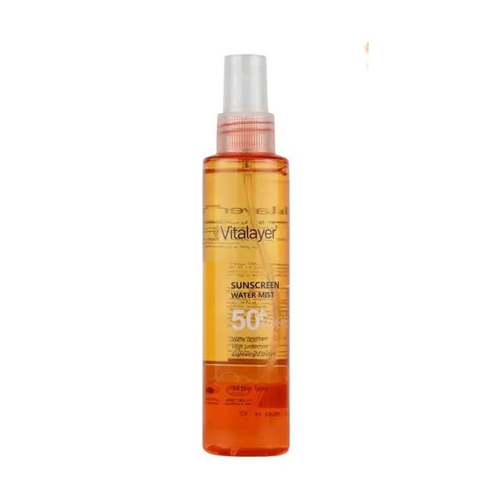 6267552803297 اسپری ضد آفتاب دو فاز ویتالیر با SPF50 دارای ویتامین سی 150میل - Image 1